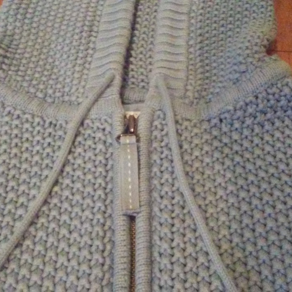 Old Navy Light Blue Knit Hoodie - L